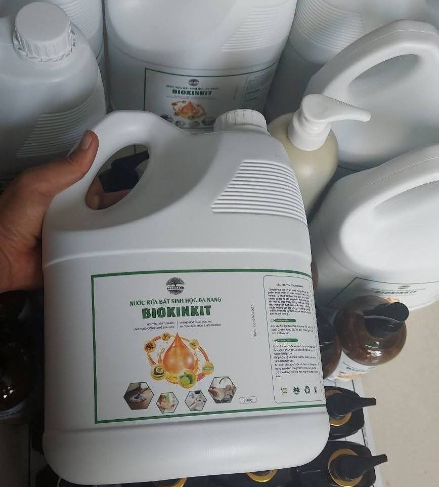 Nước Rửa Bát Sinh Học Đa Năng BIOKINKIT 3,8 LÍT – Làm Sạch An Toàn Từ Thiên Nhiên