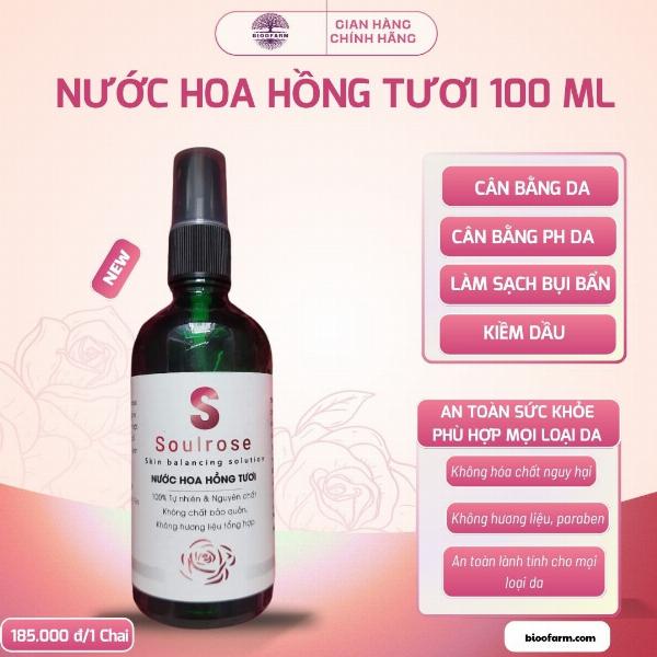 Nước Hoa hồng tươi 100ml
